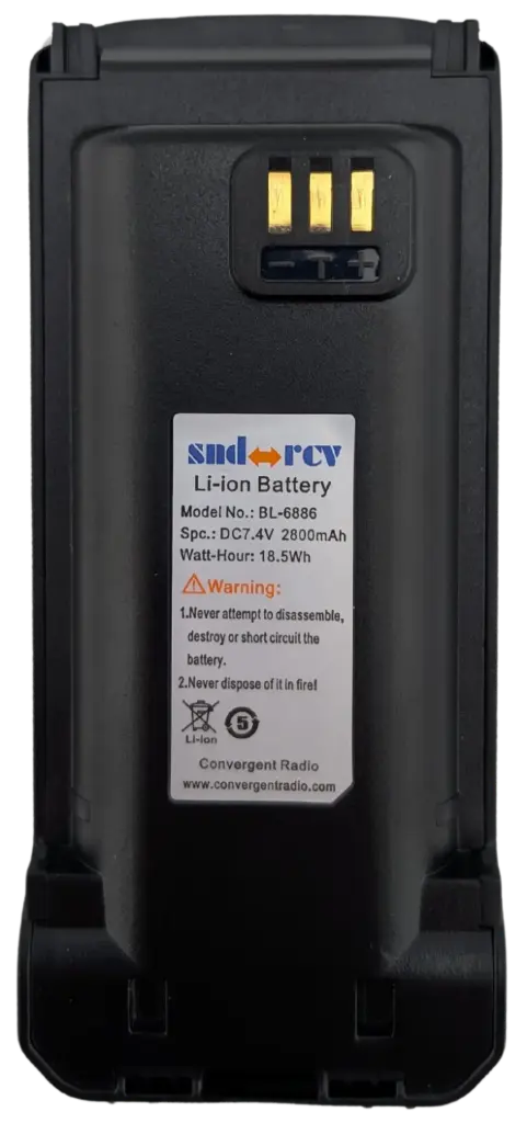 SND RCV P6X Spare Battery