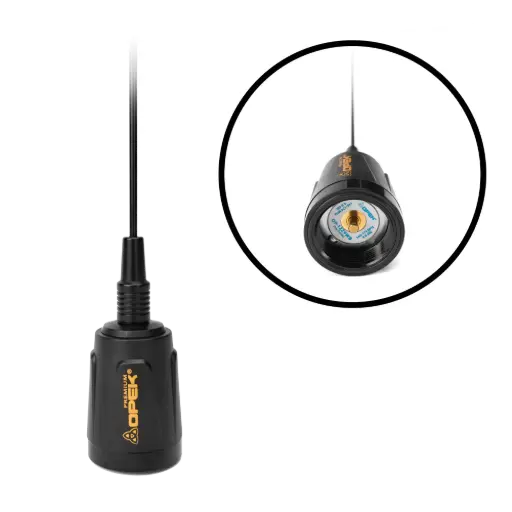 OPEK 4.5 dBi 1/2 Wave 26 MHz Bandwidth (148-174 MHz) VHF NGP Pre-tuned No Cutting Antenna (Black)