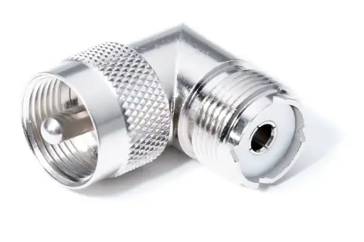 OPEK UHF Male to UHF Female (RIGHT ANGLE) Adapter