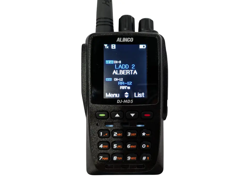 Alinco DJ-MD5 Dual Band DMR Commercial Portable Radio
